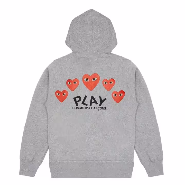 CDG-Play-Grey-Multi-Logo-Zip-Hoodie