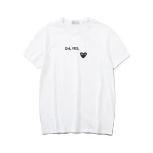 Cdg Oh Yes White Tee