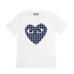 Comme Des Garcons Blue Heart Shirt - Image 2