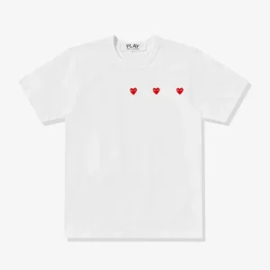 Play Multi Red Heart T-Shirt White