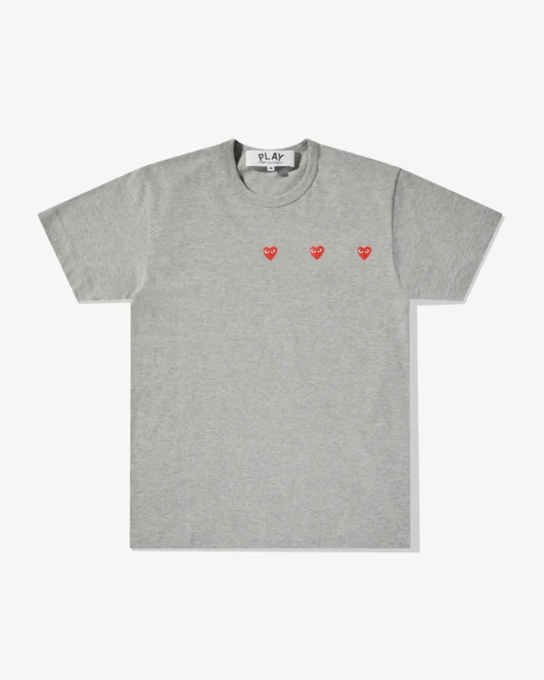 Play Multi Red Heart T-Shirt Grey
