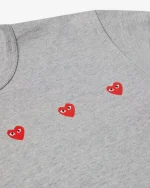 Play Multi Red Heart T-Shirt Grey