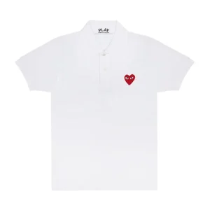 PLAY POLO RED EMBLEM (WHITE)