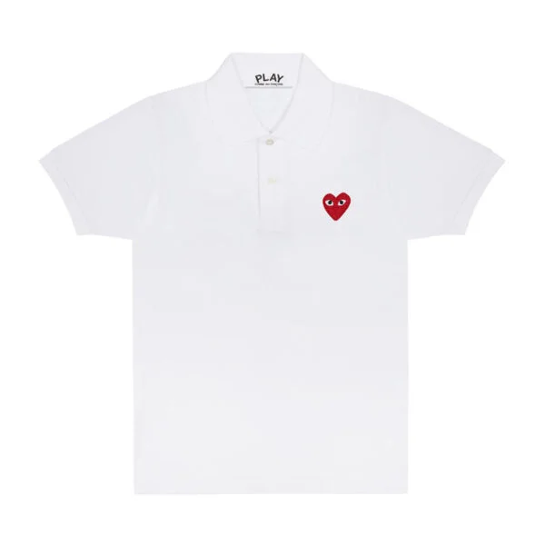 PLAY POLO RED EMBLEM (WHITE)