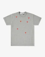 Play Multi Red Heart Logo T-Shirt Grey