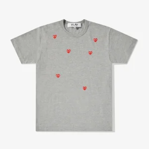 Play Multi Red Heart Logo T-Shirt Grey