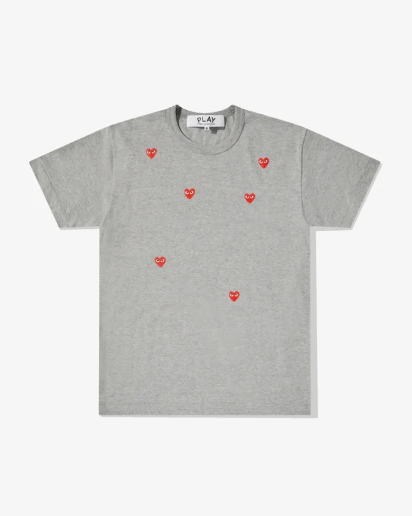 Play Multi Red Heart Logo T-Shirt Grey