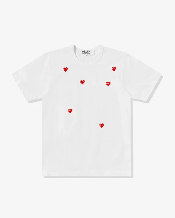 Play Multi Red Heart Logo T-Shirt White