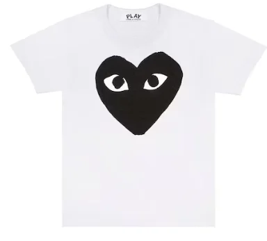 Comme Des Garcons Play Black Heart T-Shirt White