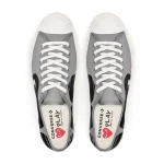 CDG Play Converse Low Top Black Heart Jack Purcell Sneakers Black - Image 3
