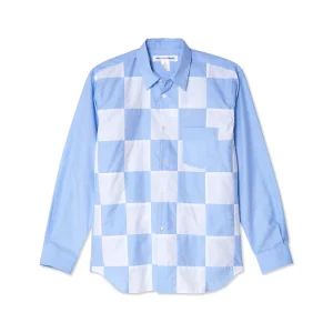 CDG SHIRT Men's Cotton Poplin Shirt Blue/White