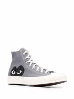 CONVERSE BLACK HEART GREY HIGH TOP
