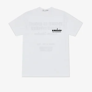 CDG SHIRT B.A.S.E.C. Mens's T-Shirt White
