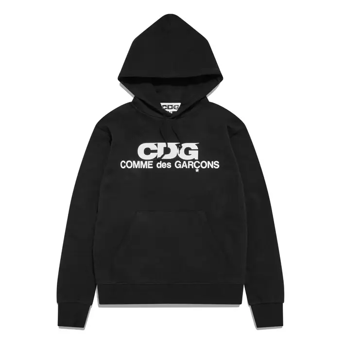 CDG Logo Hoodie Black