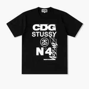 CDG Stüssy T-Shirt Black