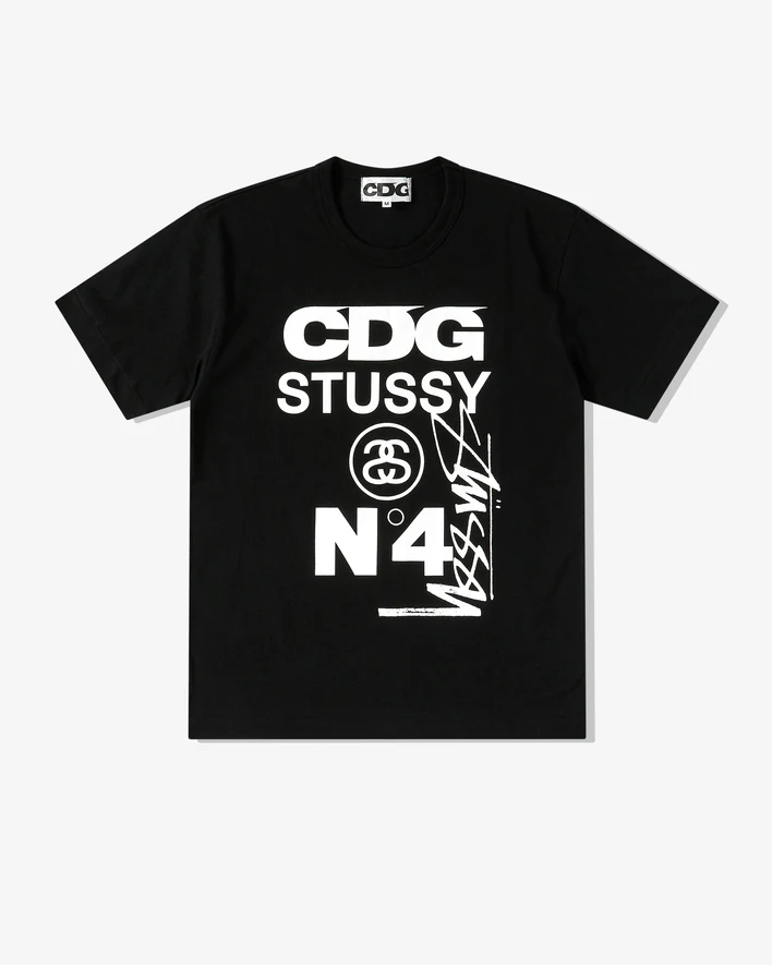 CDG Stüssy T-Shirt Black