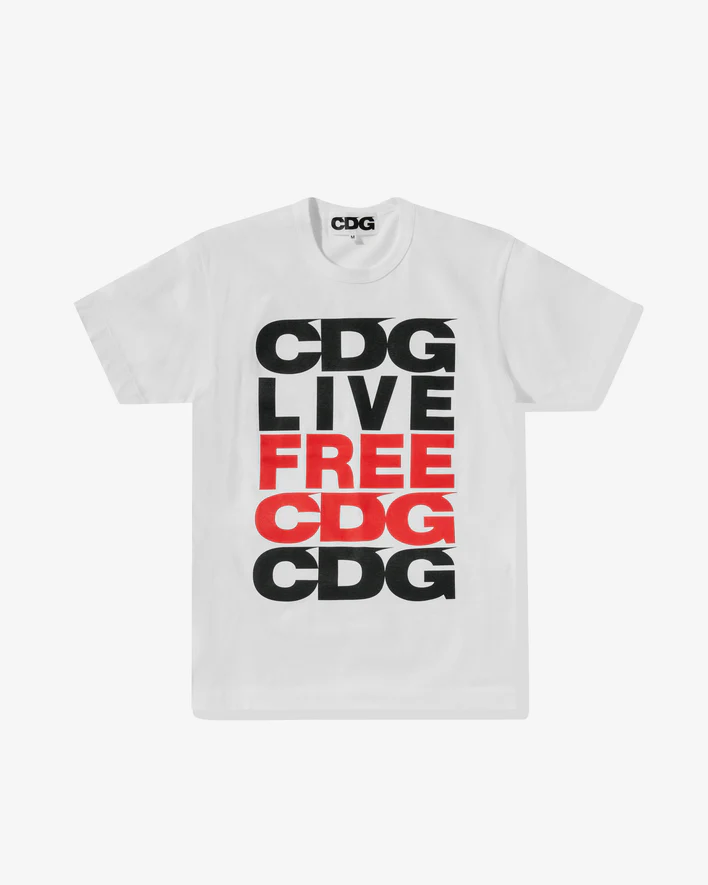 CDG Message T-Shirt White