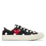 PLAY CONVERSE Polka Dot Red Heart Chuck Taylor All Star ’70 Low Sneakers