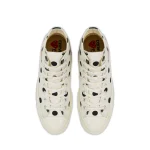 PLAY CONVERSE Polka Dot Red Heart Chuck Taylor All Star ’70 High Sneakers