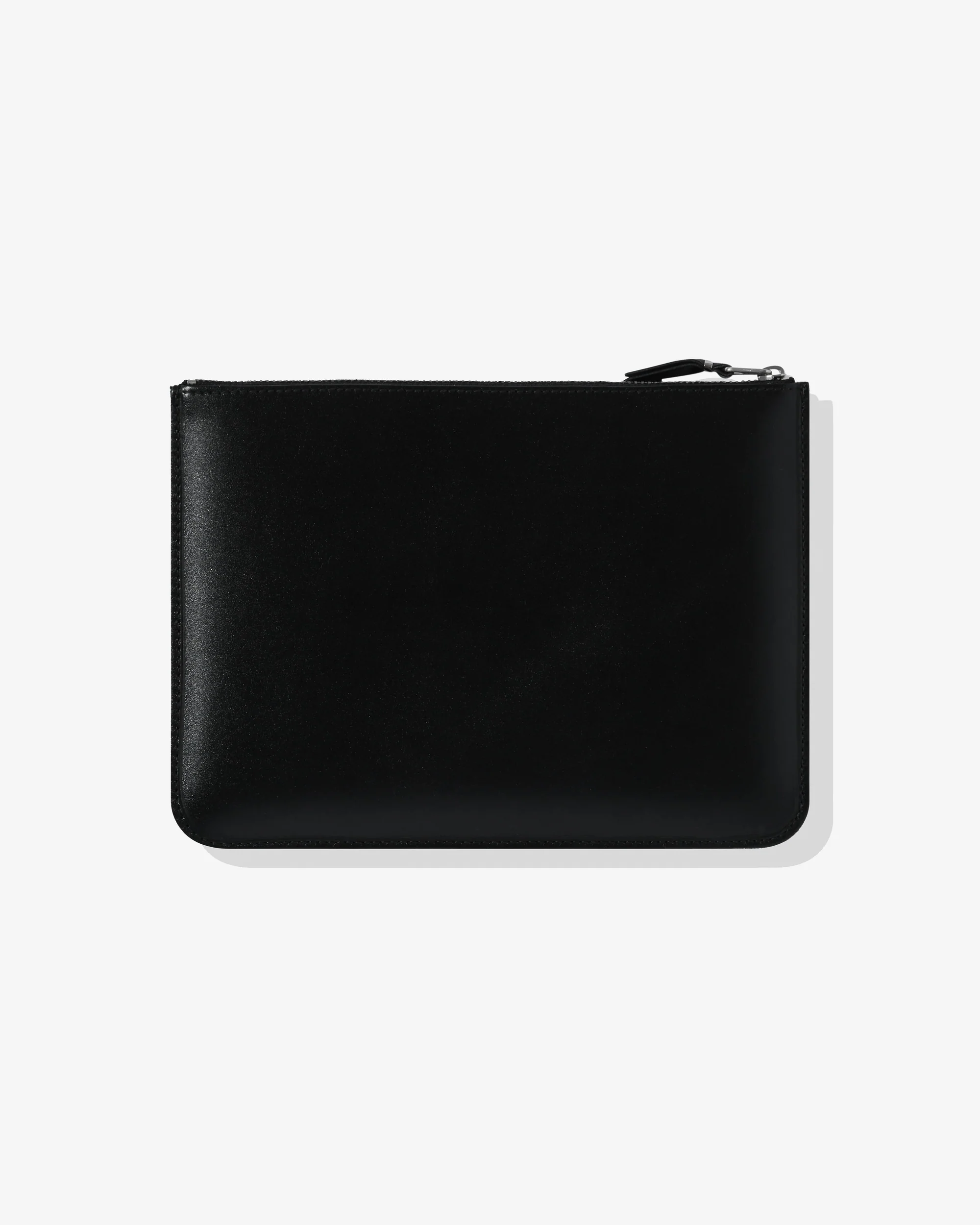 Silver Eyelet Zip Pouch Black SA5100SE