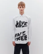 CDG Men's Live Free Curved Printed Shirt - Image 2