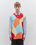 CDG Men's Curved Patchwork Shirt - Image 2