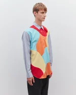 CDG Men's Curved Patchwork Shirt - Image 3