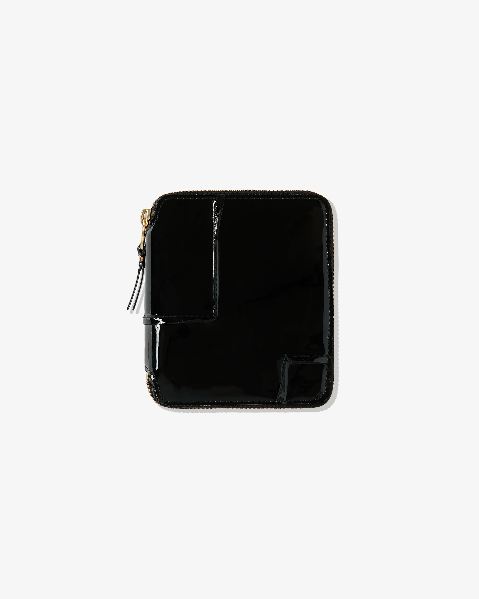 Reversed Hem Full Zip Around Wallet Black SA2100RH