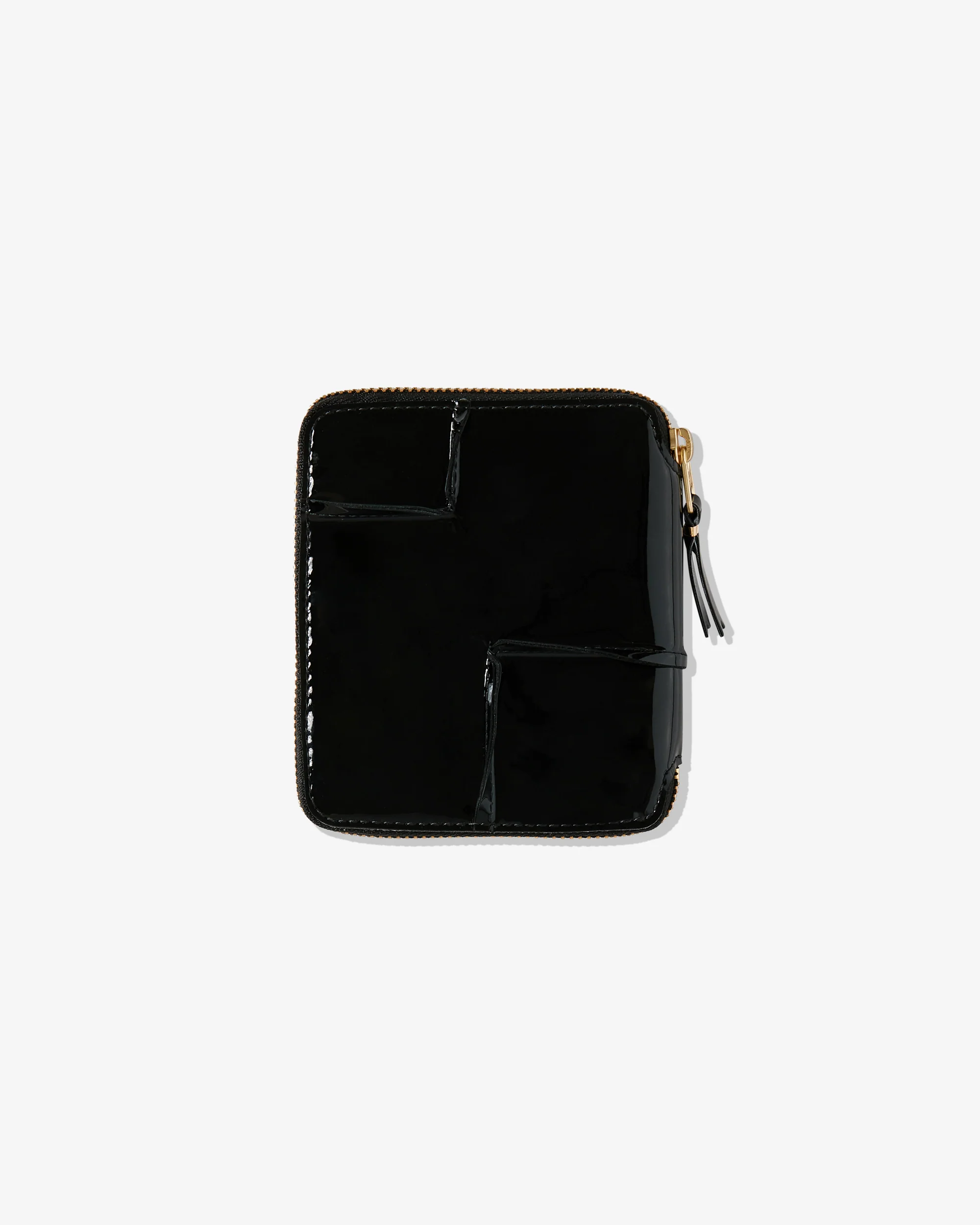 Reversed Hem Full Zip Around Wallet Black SA2100RH