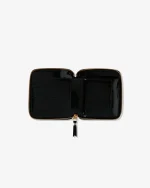 Reversed Hem Full Zip Around Wallet Black SA2100RH