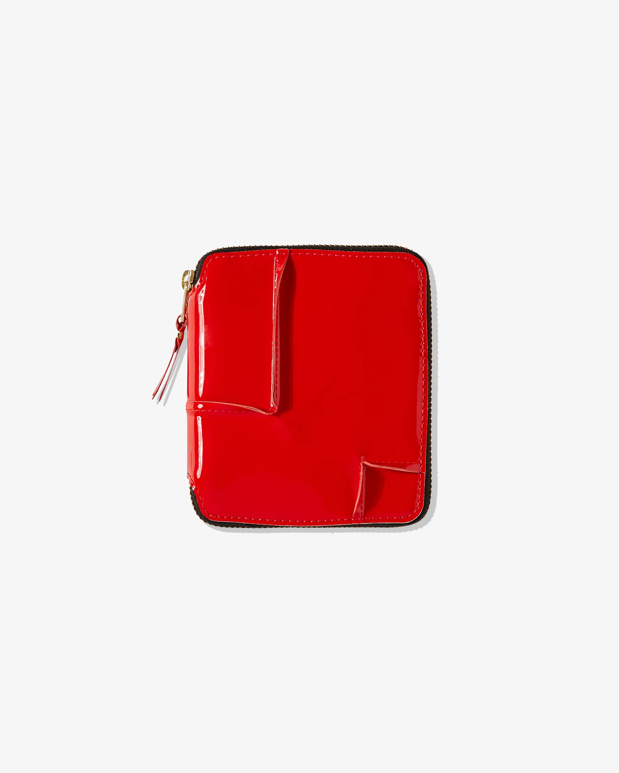 Reversed Hem Full Zip Around Wallet Red SA2100RH
