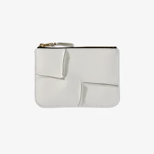 Reversed Hem Zip Pouch White SA8100RH