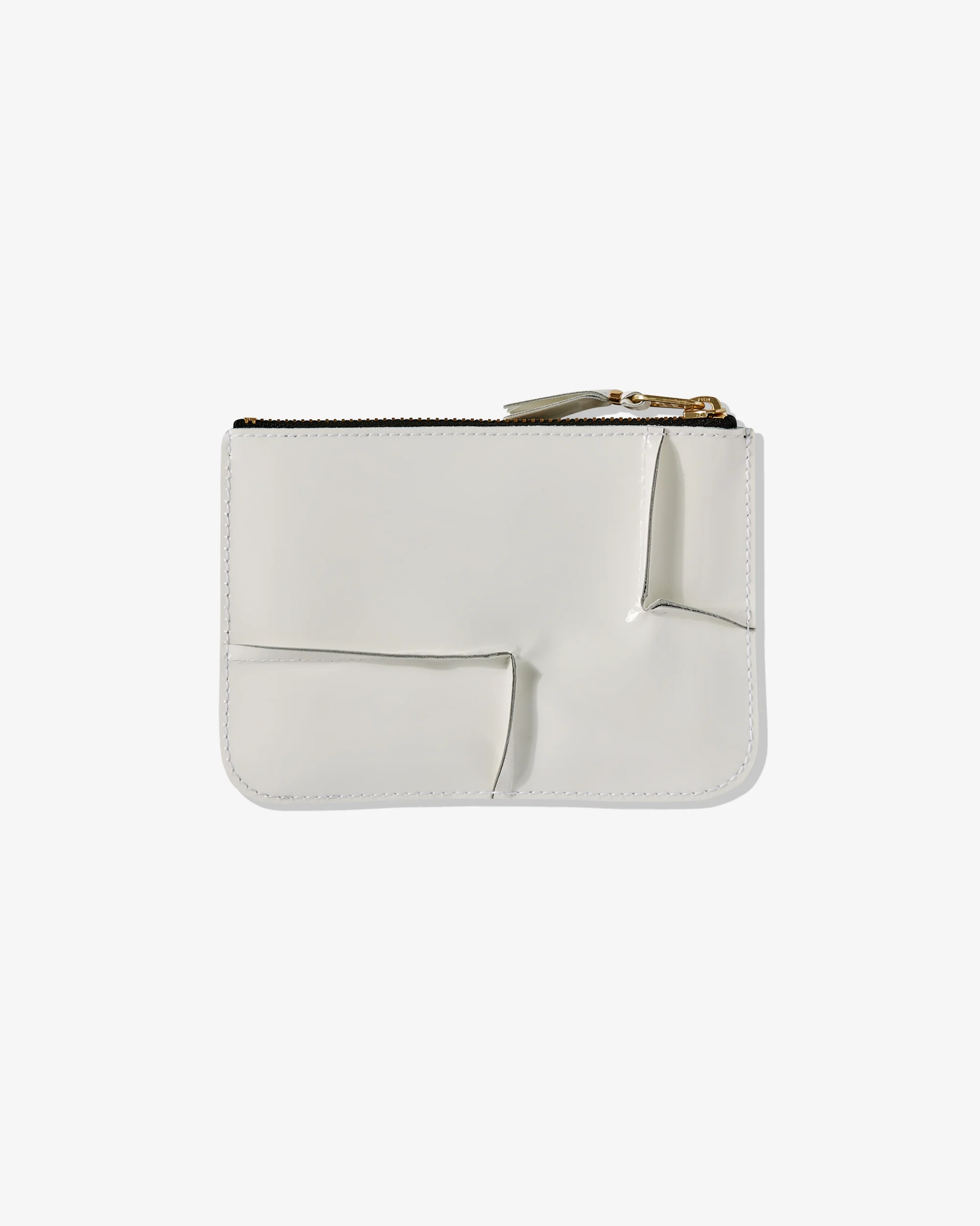 Reversed Hem Zip Pouch White SA8100RH
