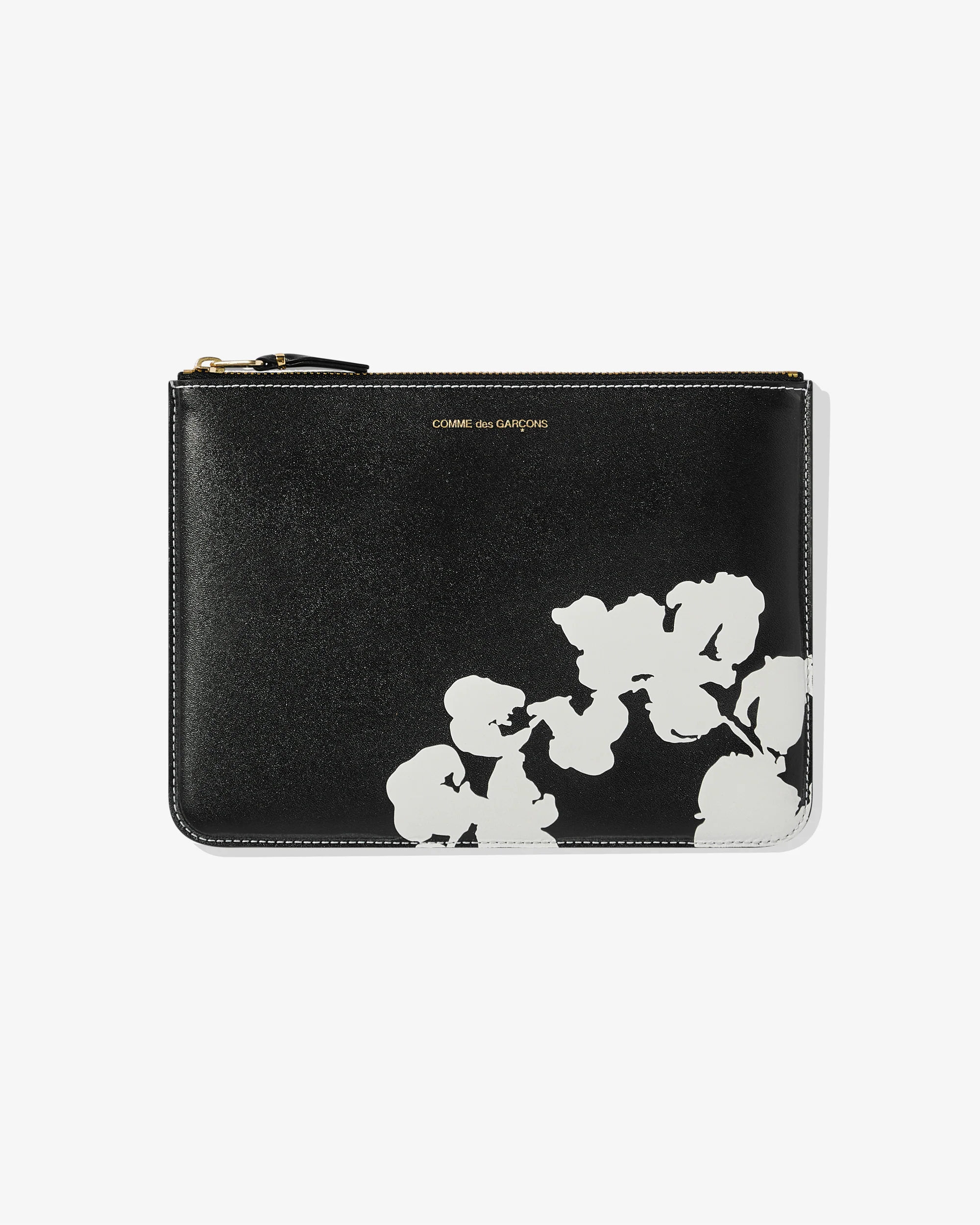 CDG Wreath Zip Pouch Black SA5100