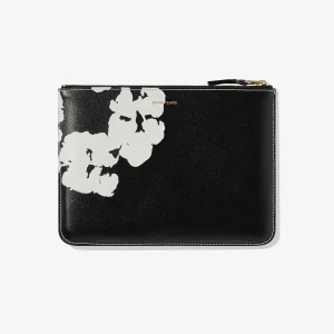 CDG Wreath Zip Pouch Black SA5100
