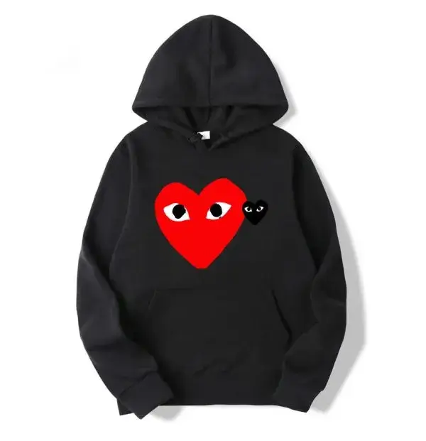 CDG-Double-Heart Hoodie
