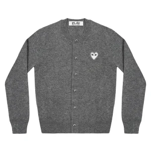 CDG Play Women Cardigan (Grey)