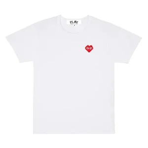 Comme Des Garcons Play Heart Logo (White)