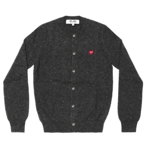 CDG Play Classic Heart Logo Cardigan