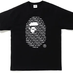 Bape X Cdg Osaka Tee Black