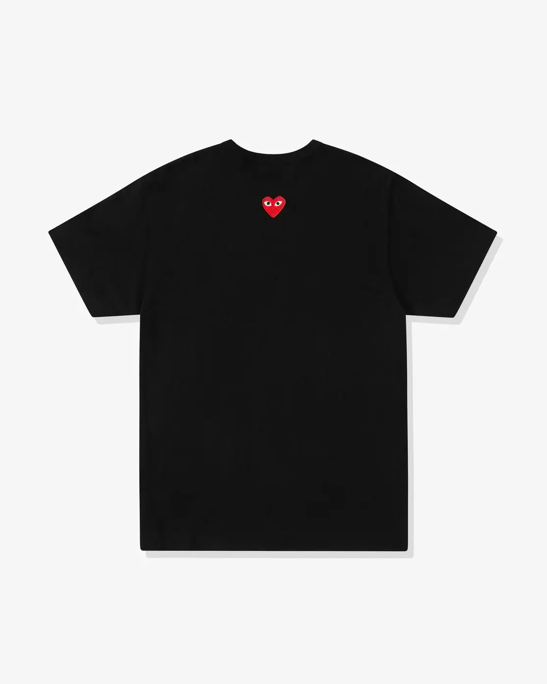 CDG Play Unisex Reverse Red Heart T-Shirt Black