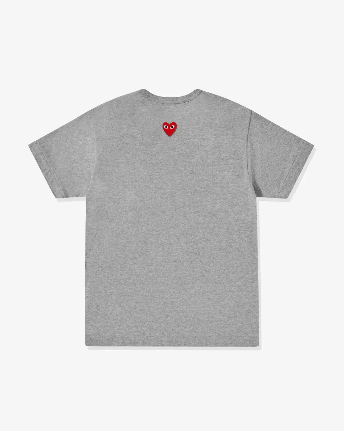 CDG Play Unisex Reverse Red Heart T-Shirt Grey
