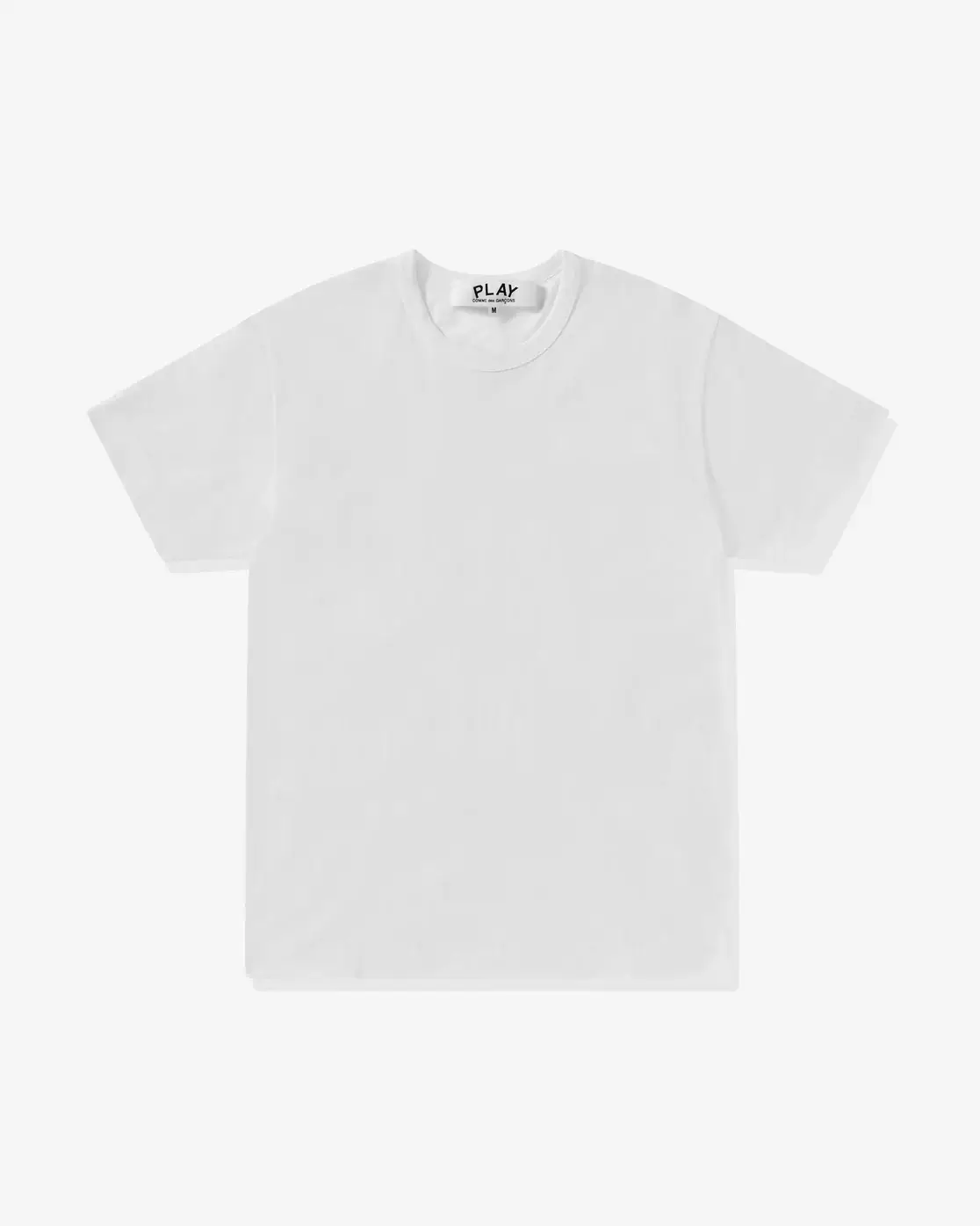 CDG Play Unisex Reverse Red Heart T-Shirt White