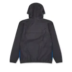 CDG K-Way Zip Jacket Blue Black Back Side