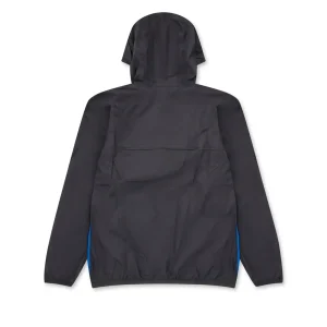 CDG K-Way Zip Jacket Blue Black Back Side