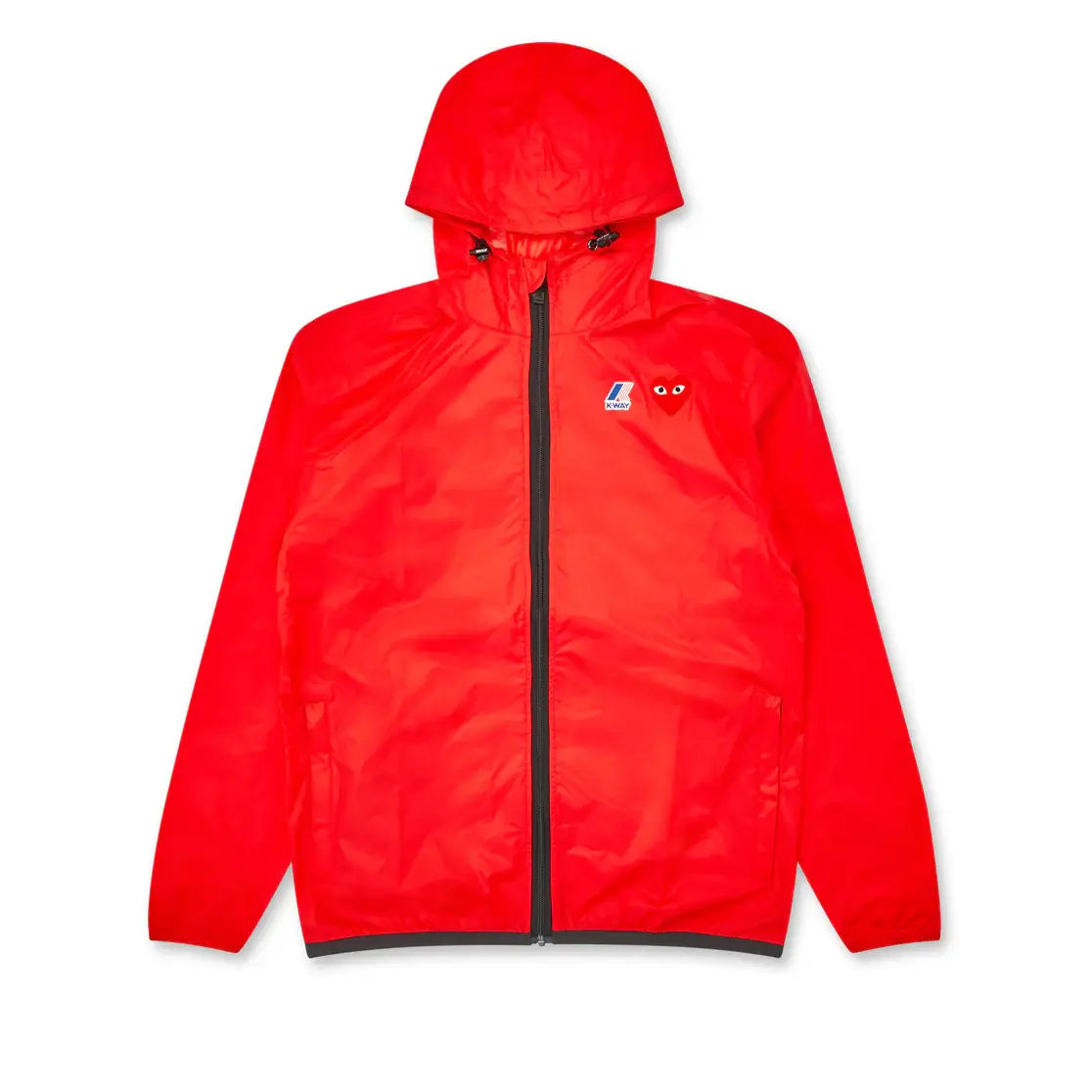CDG K-Way Zip Jacket Red