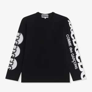 CDG Logo Long Sleeve T-Shirt Black