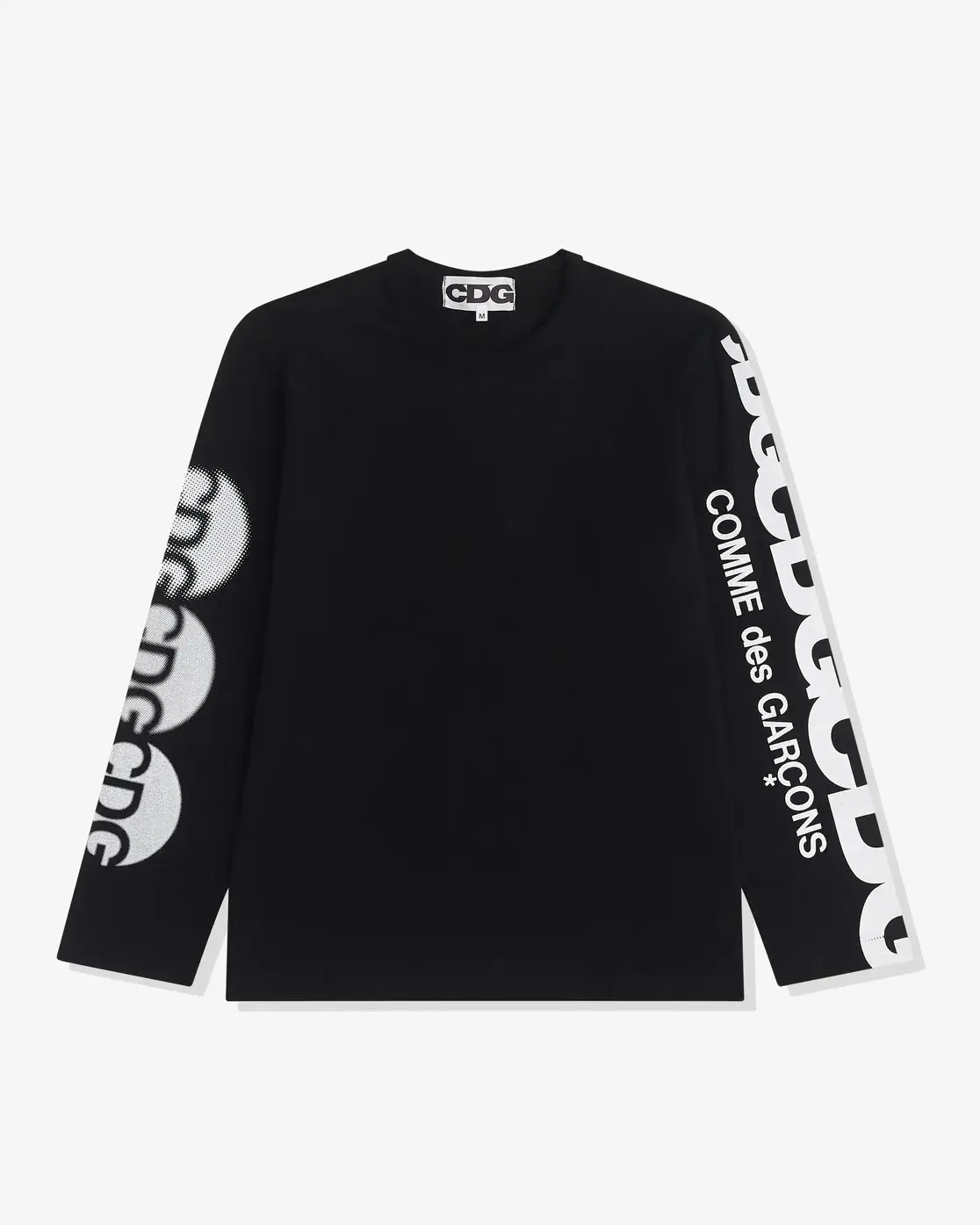 CDG Logo Long Sleeve T-Shirt Black