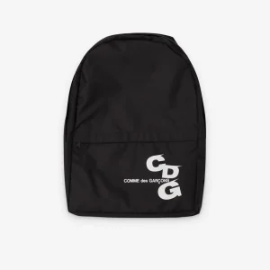 CDG Wave Logo Backpack Black