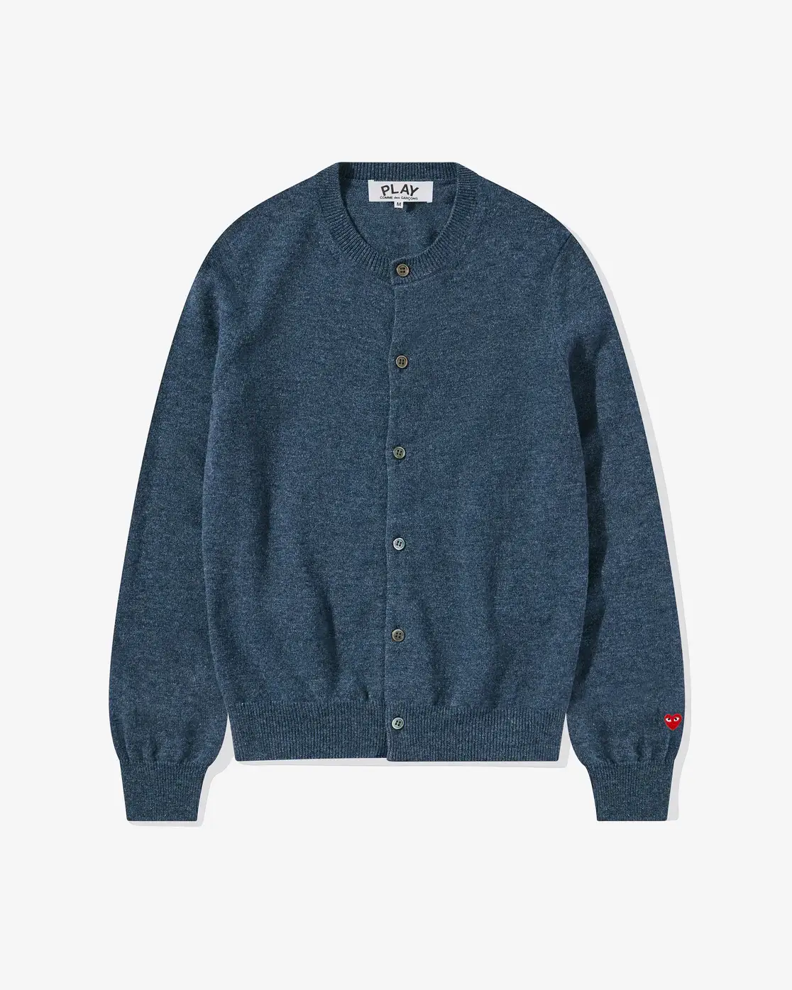 CDG Women Lambswool Cardigan Navy